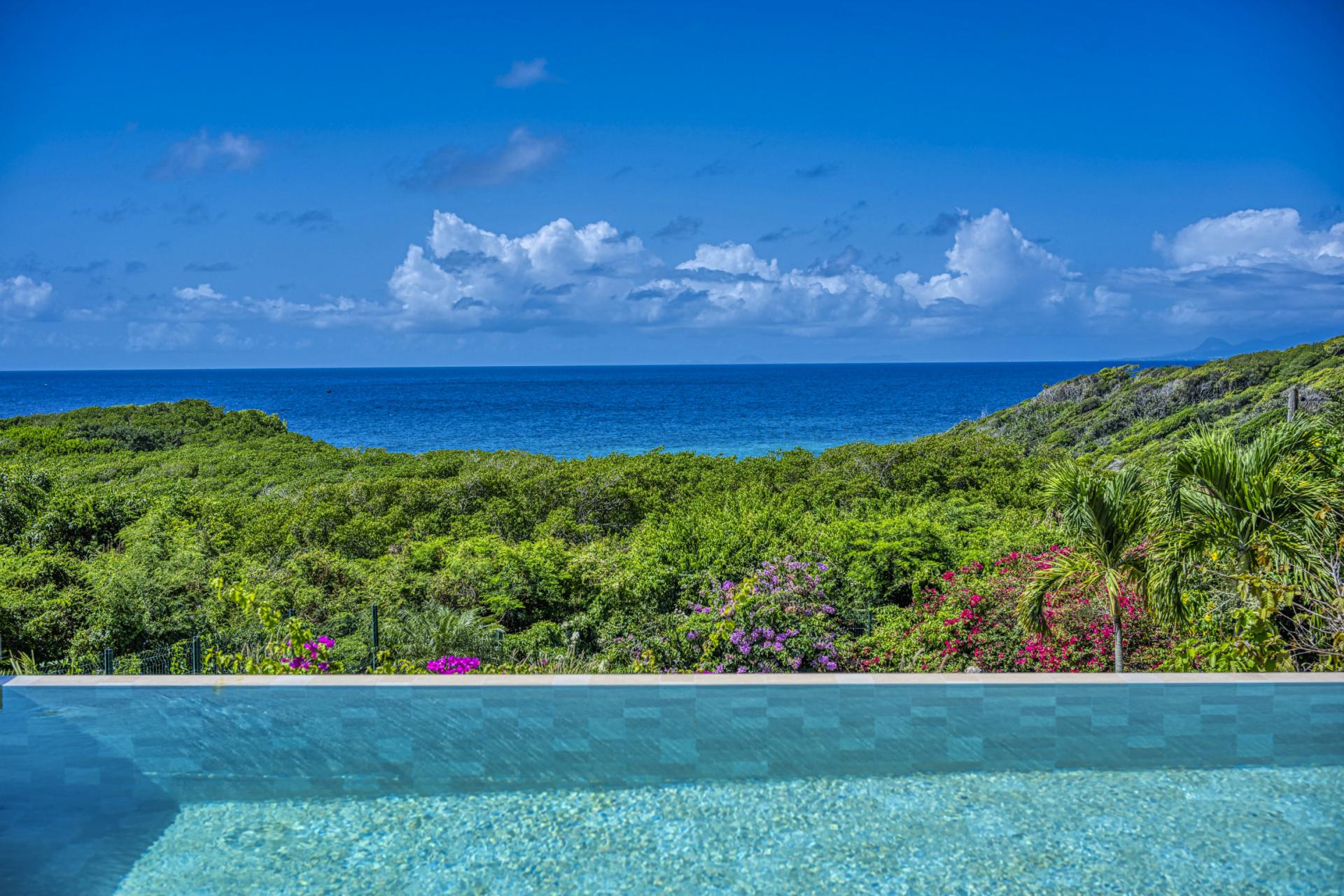 1.Location villa 5 chambres piscine vue mer Le Gosier Guadeloupe_Vue Mer